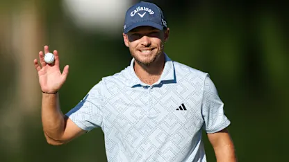 image: Oh, brother! Nicolai Højgaard takes bragging rights over Rasmus with first competition hole-in-one