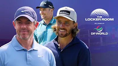 image: The Locker Room Delivered by DP World unites golf and cricket greats in a new studio show at the DP World India Championship