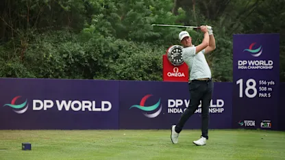 image: Niklas Nørgaard on top after weather-affected day one in New Delhi