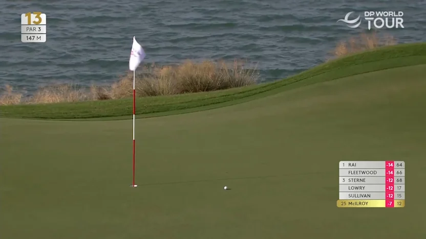 image: Rory McIlroy birdies the 13th