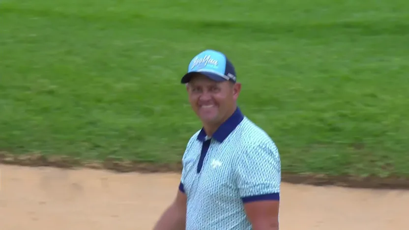image: WATCH | Daniel van Tonder holes a bunker shot at the fifth