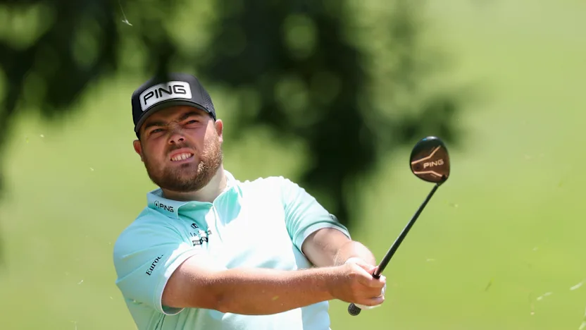 image: WATCH | Dan Bradbury almost holes out from the trees