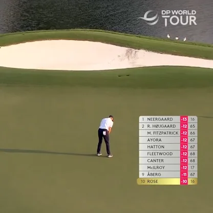 image: WATCH: Justin Rose rolls in putt from 50 feet!