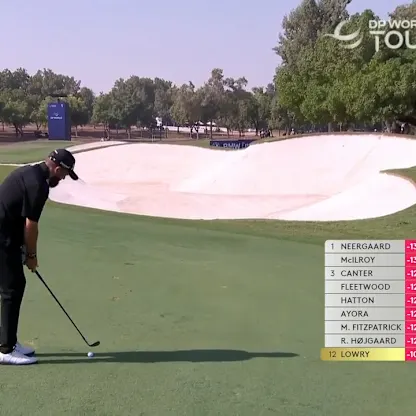 image: Shane Lowry | DP World Tour Championship Round 4 | 1st Hole