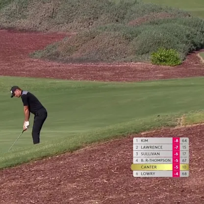 image: WATCH: Laurie Canter almost holes out at 11