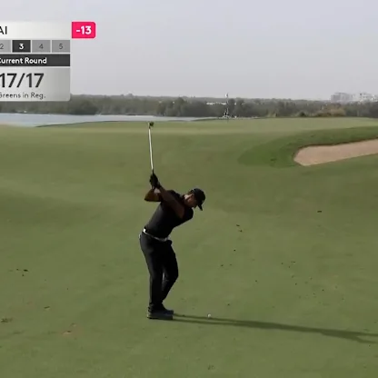 image: Aaron Rai sets up closing birdie