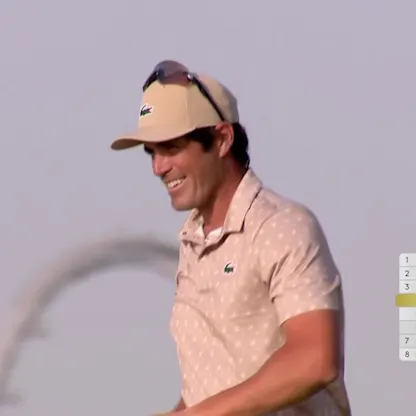 image: WATCH | Nacho Elvira sends crowd wild with long putt at 17th