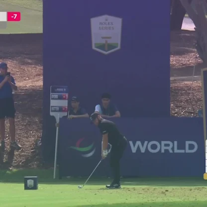 image: WATCH: Tyrrell Hatton sticks it stiff at the 6th