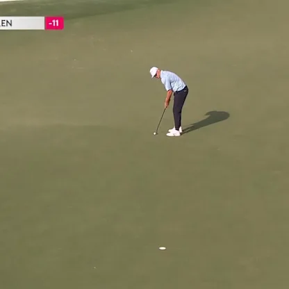 image: WATCH: Alex Noren's ridiculous walk-in birdie putt