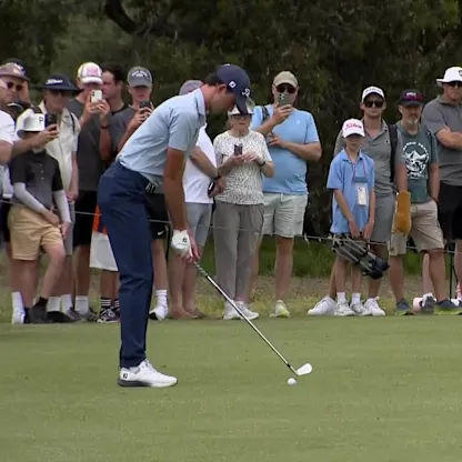 image: WATCH | Elvis Smylie gets lucky bounce on the first