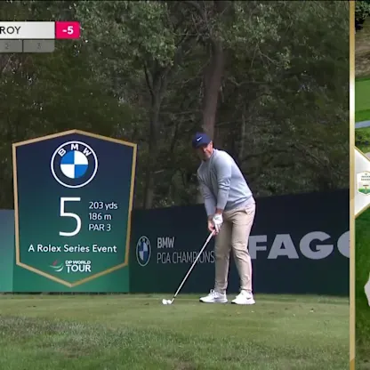 image: WATCH | Rory McIlroy goes flag-hunting at the fifth