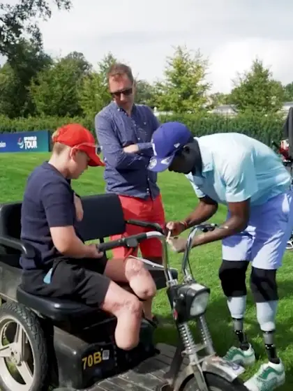 image: 'I am part of their world now' - amputee, 13, on being inspired by G4D Tour stars