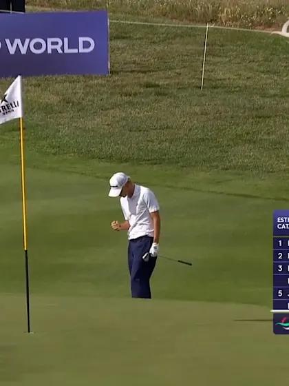 image: WATCH | Martin Couvra chips in at the 16th