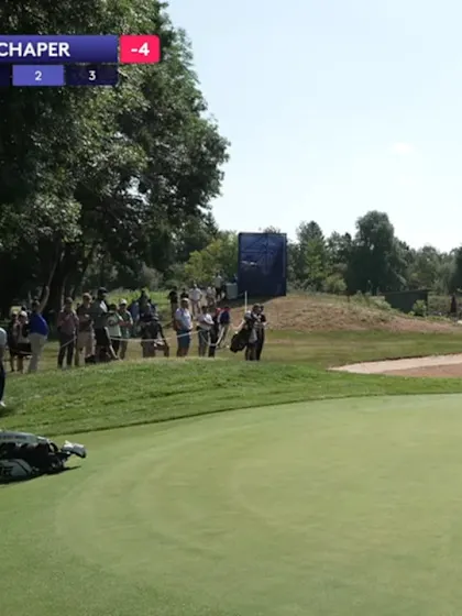 image: WATCH: Jayden Schaper makes chip-in birdie at the 17th in first-round 64